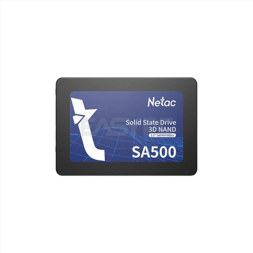 Disco SSD interno Netac SA500 de 256GB con interfaz SATA III y formato de 2.5 pulgadas.