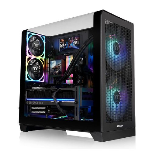 Gabinete Thermaltake View 390 Air ATX Mid Tower Negro con diseño de alto flujo de aire