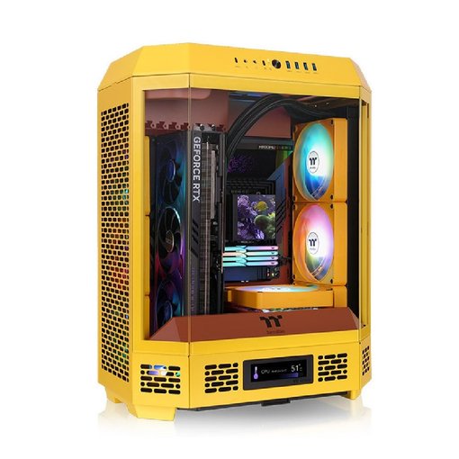 Gabinete Thermaltake The Tower 600 Butter Caramel ATX Mid Tower vertical con vidrio templado