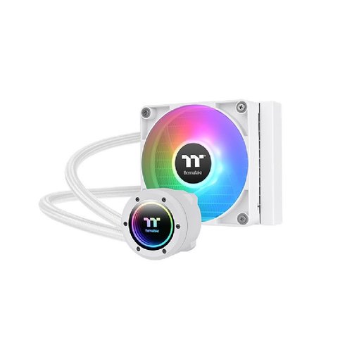 Imagen de WATER COOLER LÍQUIDA THERMALTAKE TH120 V2 ARGB SNOW SYNC 120MM BLANCA CL-W363-PL12SW-A
