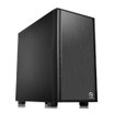 Gabinete Thermaltake Versa H17 Micro ATX compacto negro con diseño minimalista
