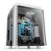 Gabinete Thermaltake Level 20 HT Snow E-ATX Full Tower blanco con paneles de vidrio templado y diseño modular para configuraciones de alto rendimiento.