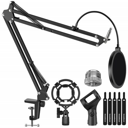 Soporte de brazo tijera InnoGear MU059 para micrófono, ajustable y resistente