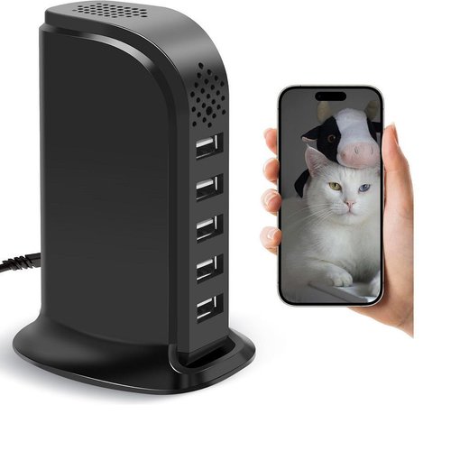 Cámara WiFi oculta HSKAH integrada en cargador USB de 5 puertos Full HD 1080P