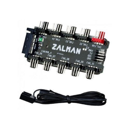 Controlador de Fan ZALMAN ZM-PWM10FH hub PWM de 10 puertos con alimentación SATA