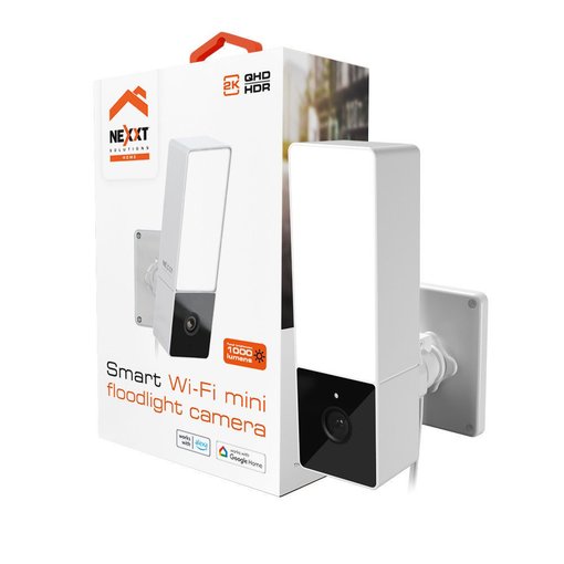 Cámara IP Nexxt NHC-410 para exteriores con resolución 2K, sirena integrada y focos LED de seguridad