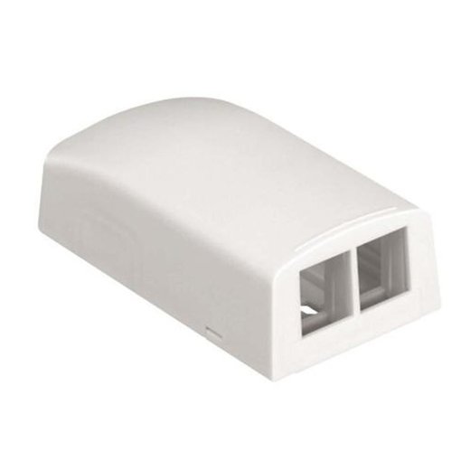 Imagen de CAJA DE SUPERFICIE PANDUIT NETKEY 2 MÓDULOS RJ45 BLANCA NK2BXIW-A
