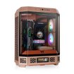 Gabinete Thermaltake The Tower 600 Gravel Sand ATX Mid Tower vertical con paneles de vidrio templado