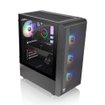 Imagen de GABINETE THERMALTAKE S200 PLUS TG ARGB BLACK ATX MID TOWER CA-1X2-00M1WN-01