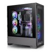 Gabinete Thermaltake CTE T500 Air Black E-ATX Full Tower negro con diseño de alto flujo de aire y amplio espacio interno para componentes de alto rendimiento.