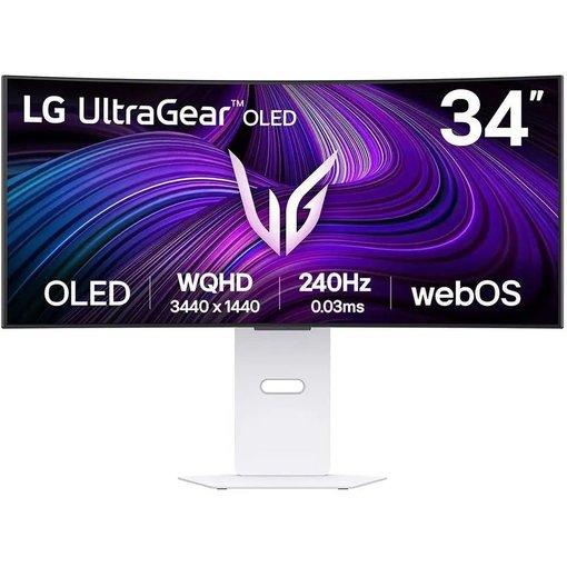 Monitor LG UltraGear 34GX90SA-W de 34 pulgadas ultrawide curvo para gaming con alta resolución y gran rendimiento
