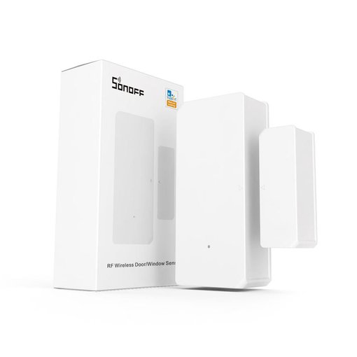 Sensor inalámbrico Sonoff DW2‑RF para puertas y ventanas con RF 433 MHz