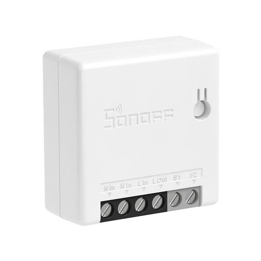 Interruptor inteligente Sonoff Mini WiFi compacto para automatización del hogar