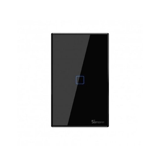 Interruptor inteligente Sonoff T3US1C‑TX Black WiFi táctil de 1 canal