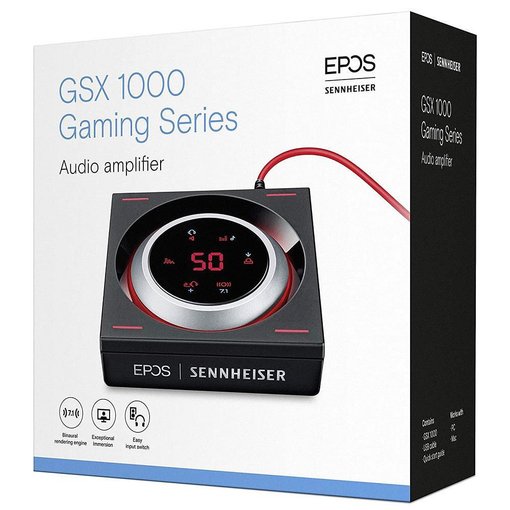 Amplificador de audio Sennheiser EPOS GSX 1000 DAC USB con sonido virtual 7.1