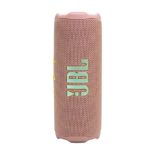 Parlante portátil JBL Flip 7 Pink con sonido JBL Pro Sound, conexión Bluetooth, resistencia al agua y al polvo, y batería de larga duración.