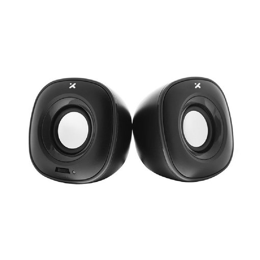 Parlantes XTECH Spekter XTS-115BL multimedia 2.0 color azul con potencia de 6W RMS, alimentación USB, conexión de audio 3.5 mm y control de volumen frontal para PC y notebook