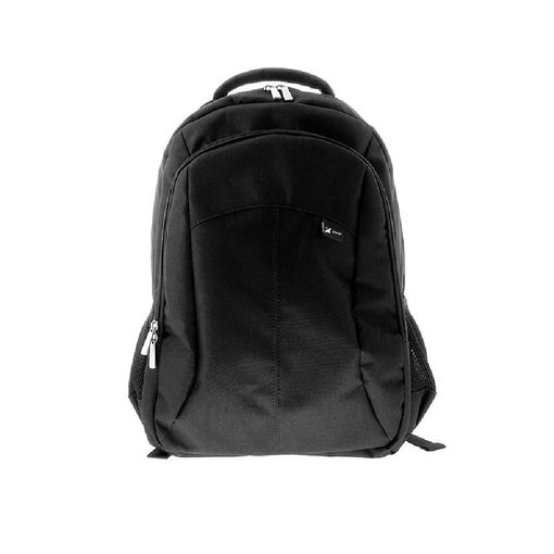 Mochila para Notebook XTECH XTB-210 negra para laptop de 15.6 pulgadas con compartimento acolchado bolsillo frontal organizador cremalleras reforzadas y diseño ergonómico de poliéster resistente