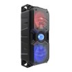 Parlante XTECH Fierce XTS-702 Bluetooth portátil de 50W RMS con iluminación LED, batería recargable, micrófono para karaoke, entradas USB, MicroSD y AUX para fiestas y entretenimiento