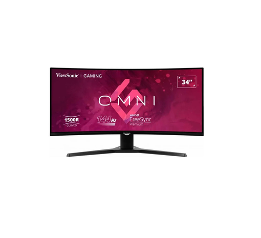 Monitor ViewSonic VX3418-2KPC de 34 pulgadas curvo UWQHD 144Hz para gaming con HDMI y DisplayPort
