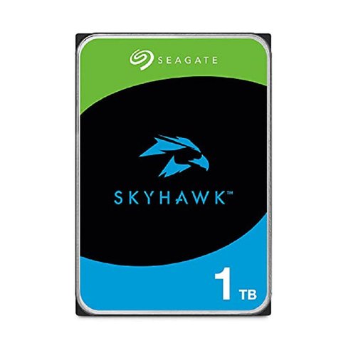 Disco Duro Seagate SkyHawk 1TB 3.5 pulgadas SATA III ST1000VX013 para videovigilancia con tecnología CMR, ImagePerfect, 256 MB de caché y funcionamiento 24/7 para DVR y NVR