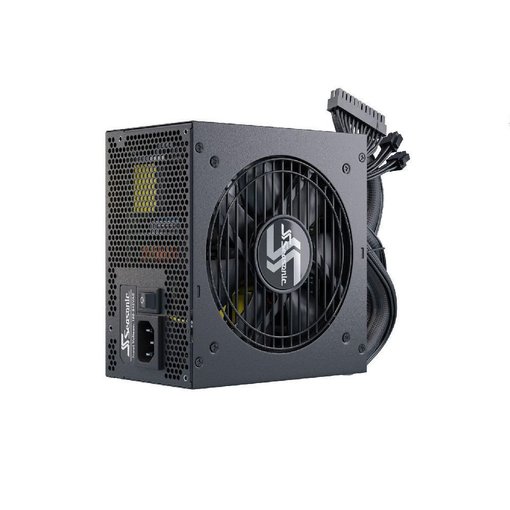 Fuente de alimentación Seasonic Focus GM-850 SSR-850FM de 850W con certificación 80 Plus Gold, diseño semi modular y formato ATX para computadoras gamer y equipos de alto rendimiento.