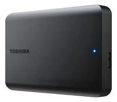 Disco Externo Toshiba Canvio Basics 4TB USB 3.2 Gen 1 portátil color negro con diseño compacto para almacenamiento de archivos, copias de seguridad, fotos, videos, juegos y documentos