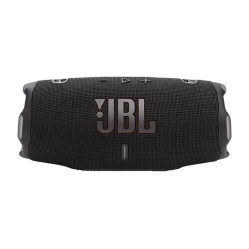 Parlante portátil JBL Charge 6 BT Black con sonido JBL Pro Sound, conexión Bluetooth, batería de larga duración, función power bank y resistencia al agua y polvo, modelo JBLCHARGE6BLKAM.