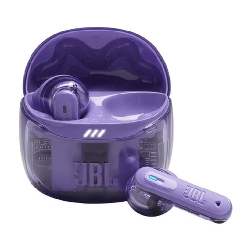 Auricular inalámbrico JBL Tune Flex 2 TWS Purple con sonido JBL Pure Bass, cancelación activa de ruido, Bluetooth y micrófonos para llamadas claras, modelo JBLTFLEX2GMAEAM.