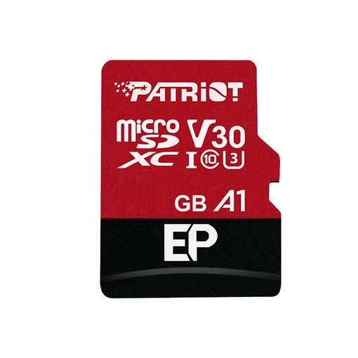 Memoria MicroSD Patriot EP 512GB SDXC UHS-I U3 V30 A1 con adaptador PEF512GEP31MCX
