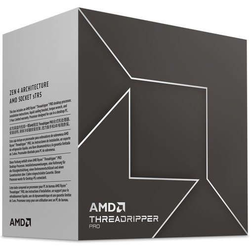 Procesador AMD Ryzen Threadripper PRO 7975WX de 32 núcleos y 64 hilos con arquitectura Zen 4, socket sTR5, DDR5 ECC y PCIe 5.0 para estaciones de trabajo