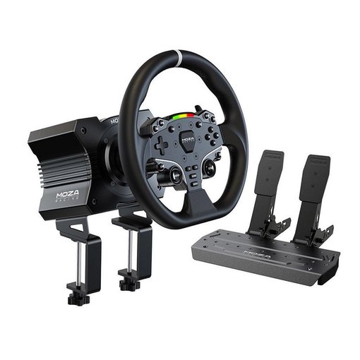 Volante y pedalera MOZA R5 Racing Simulator Direct Drive de 5.5 Nm para PC.