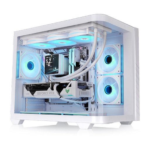 Imagen de GABINETE THERMALTAKE VISION 330 CR ARGB SNOW MID TOWER ATX CA-11V-00M6WN-00