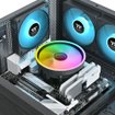 Imagen de COOLER PARA CPU THERMALTAKE UX150-L ARGB SYNC 130MM BLANCO CL-P147-CA13SW-A