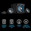 Imagen de PARLANTES GENIUS SW-G2.1 1000 SISTEMA DE AUDIO GAMER 2.1 26W NEGRO