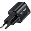 Cargador UNITEK Zeno P1129ABK GaN 45W Doble USB-C Power Delivery
