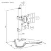 Soporte Brateck LDT66-T01 para monitor de 17 a 32 pulgadas con base de escritorio