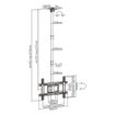 Soporte de techo Brateck PLB-CE1046-01 para TV LED LCD de 37 a 80 pulgadas