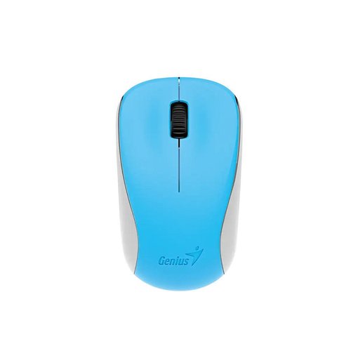 Mouse Genius NX-7000 Celeste Blanco inalámbrico 2.4GHz con sensor óptico BlueEye 1200 DPI