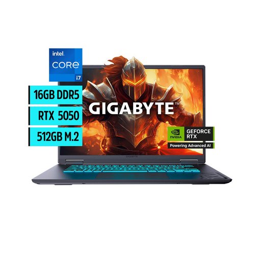 Notebook Gaming Gigabyte A16 GA6H Intel Core i7 RTX 5050 8GB 16GB DDR5