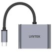 Imagen de HUB USB-C UNITEK Q4 LITE 4 EN 1 D1049A HDMI VGA PD 100W USB-A