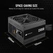 Imagen de FUENTE CORSAIR CX550 550W 80 PLUS BRONZE ATX CP-9020277-NA