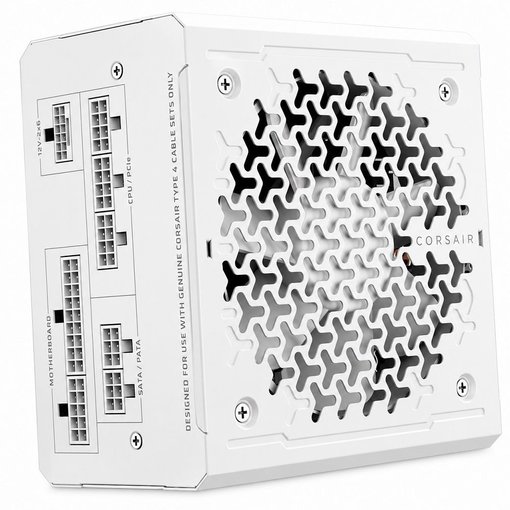 Imagen de FUENTE CORSAIR RM750E WHITE 750W 80 PLUS GOLD FULL MODULAR ATX 3.1 CP-9020292-NA