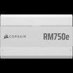 Imagen de FUENTE CORSAIR RM750E WHITE 750W 80 PLUS GOLD FULL MODULAR ATX 3.1 CP-9020292-NA