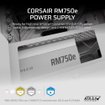 Imagen de FUENTE CORSAIR RM750E WHITE 750W 80 PLUS GOLD FULL MODULAR ATX 3.1 CP-9020292-NA