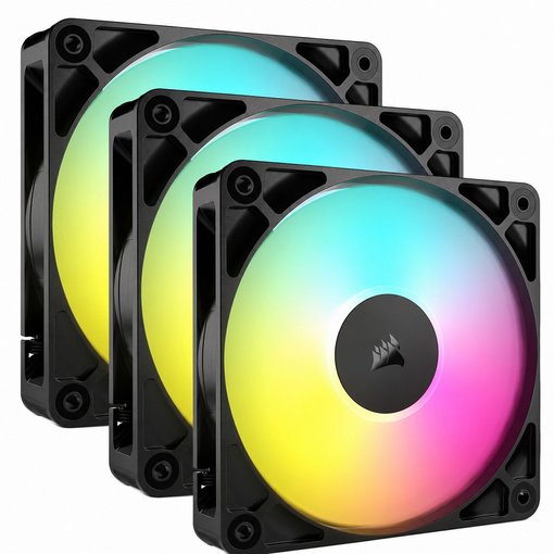 Imagen de FAN CORSAIR RS120 ARGB PWM 120MM PACK X3 NEGRO CO-9050181-WW
