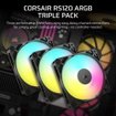 Imagen de FAN CORSAIR RS120 ARGB PWM 120MM PACK X3 NEGRO CO-9050181-WW
