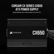 Imagen de FUENTE CORSAIR CX650 650W 80 PLUS BRONZE ATX CP-9020278-NA