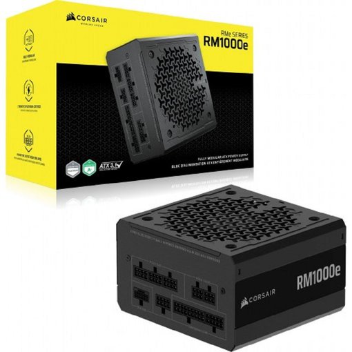 Fuente de poder Corsair RM1000e 1000W modular certificación Gold ATX 3.1 PCIe 5.1