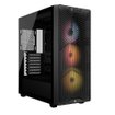 Gabinete Corsair 3200D RS ARGB Smoke Mid Tower con vidrio templado y 3 ventiladores ARGB PWM